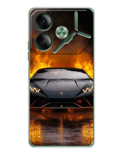 Чехол для TECNO Pova 7 с картинкой «Lamborghini в огне» Чехол для TECNO Pova 7 с картинкой «Lamborghini в огне»