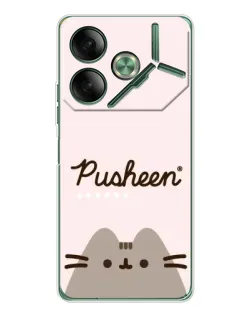 Чохол для TECNO Pova 7 з картинкою «Pusheen логотип»