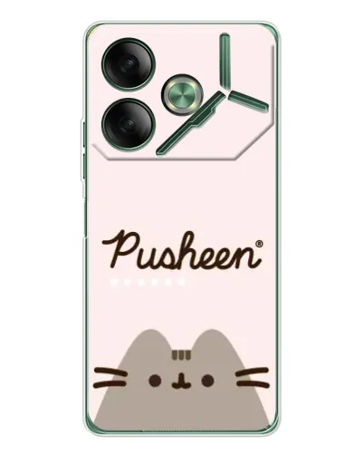 Чохол для TECNO Pova 7 з картинкою «Pusheen логотип»