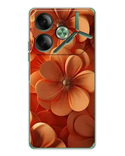 Чохол для TECNO Pova 7 з картинкою «Помаранчева макро квітка» Чохол для TECNO Pova 7 з картинкою «Помаранчева макро квітка»