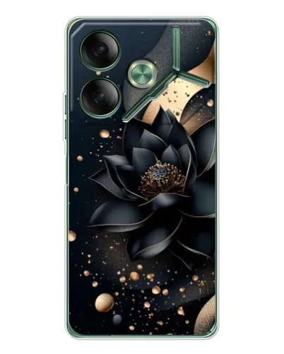 Чехол для TECNO Pova 7 с картинкой «Черный лотос»