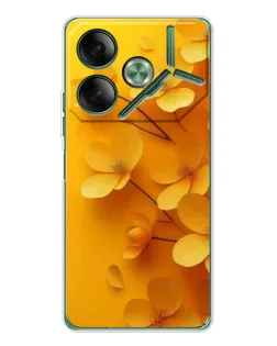 Чохол для TECNO Pova 7 з картинкою «Золоті пелюстки» Чохол для TECNO Pova 7 з картинкою «Золоті пелюстки»