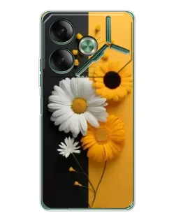Чохол для TECNO Pova 7 з картинкою «Соняшник та ромашка» Чохол для TECNO Pova 7 з картинкою «Соняшник та ромашка»