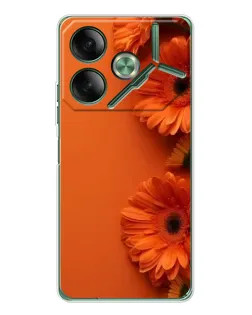 Чохол для TECNO Pova 7 з картинкою «Помаранчеві гербери» Чохол для TECNO Pova 7 з картинкою «Помаранчеві гербери»