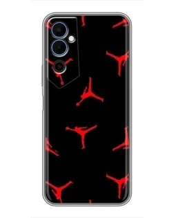 Чехол для TECNO POVA Neo 2 с картинкой «Jordan Red Pattern» Чехол для TECNO POVA Neo 2 с картинкой «Jordan Red Pattern»