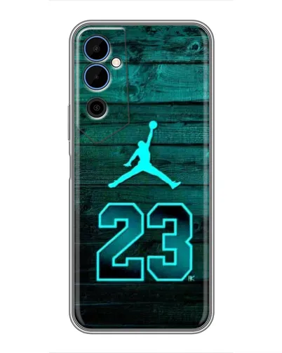 Чехол для TECNO POVA Neo 2 с картинкой «Jordan Cyan 23» Чехол для TECNO POVA Neo 2 с картинкой «Jordan Cyan 23»