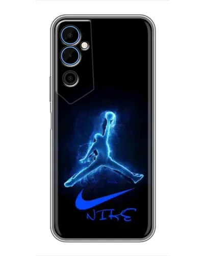Чехол для TECNO POVA Neo 2 с картинкой «Jordan Neon Blue» Чехол для TECNO POVA Neo 2 с картинкой «Jordan Neon Blue»