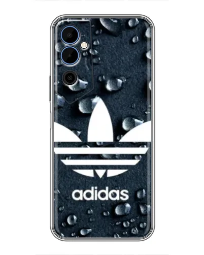 Чехол для TECNO POVA Neo 2 с картинкой «Adidas Trefoil Blue»
