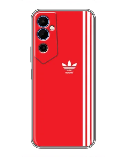 Чехол для TECNO POVA Neo 2 с картинкой «Красный минимализм Adidas»