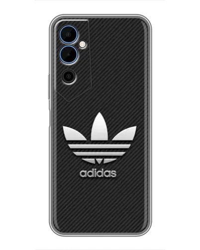 Чехол для TECNO POVA Neo 2 с картинкой «Adidas Карбоновая текстура»