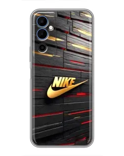 Чехол для TECNO POVA Neo 2 с картинкой «Золотой Nike на металле»