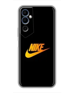 Чехол для TECNO POVA Neo 2 с картинкой «Золотой логотип Nike»