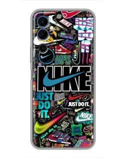 Чехол для TECNO POVA Neo 2 с картинкой «Яркий коллаж Nike»