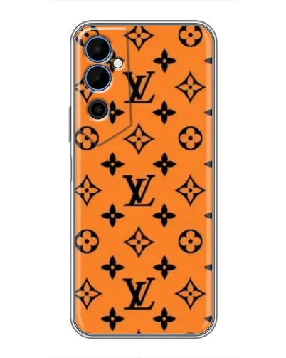 Чехол для TECNO POVA Neo 2 с картинкой «Оранжевый стиль LV»