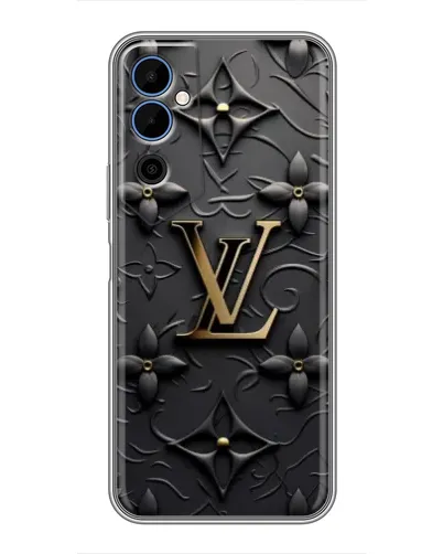 Чехол для TECNO POVA Neo 2 с картинкой «Кожаная текстура LV»