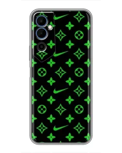 Чехол для TECNO POVA Neo 2 с картинкой «Неоновый принт LV»