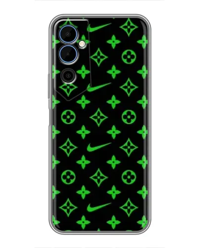 Чехол для TECNO POVA Neo 2 с картинкой «Неоновый принт LV»