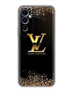 Чехол для TECNO POVA Neo 2 с картинкой «LV — золотые искры»