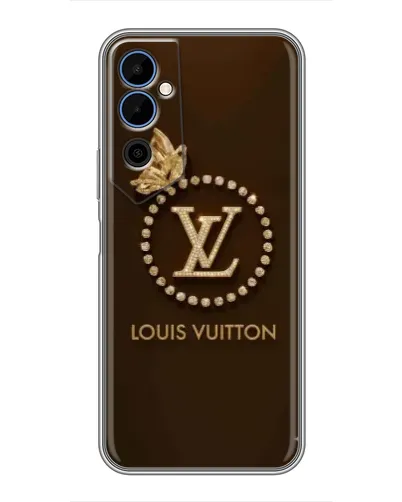 Чехол для TECNO POVA Neo 2 с картинкой «LV — золотая печать»