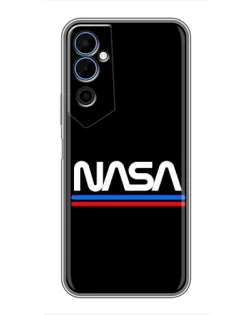 Чехол для TECNO POVA Neo 2 с картинкой «NASA — классика Red Blue» Чехол для TECNO POVA Neo 2 с картинкой «NASA — классика Red Blue»