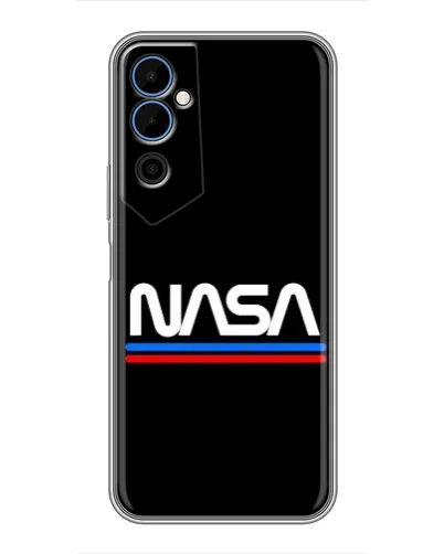 Чехол для TECNO POVA Neo 2 с картинкой «NASA — классика Red Blue» Чехол для TECNO POVA Neo 2 с картинкой «NASA — классика Red Blue»