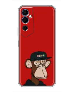 Чехол для TECNO POVA Neo 2 с картинкой «Bored Ape — красный фон»