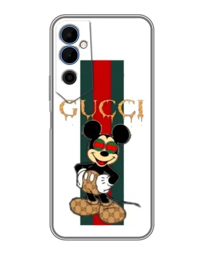 Чехол для TECNO POVA Neo 2 с картинкой «Микки Маус Gucci — полосы» Чехол для TECNO POVA Neo 2 с картинкой «Микки Маус Gucci — полосы»