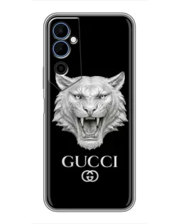 Чехол для TECNO POVA Neo 2 с картинкой «Gucci — серебряный лев» Чехол для TECNO POVA Neo 2 с картинкой «Gucci — серебряный лев»