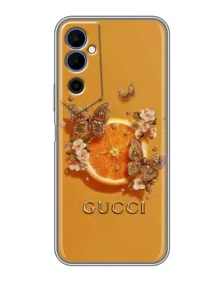 Чехол для TECNO POVA Neo 2 с картинкой «Gucci — золотые бабочки» Чехол для TECNO POVA Neo 2 с картинкой «Gucci — золотые бабочки»