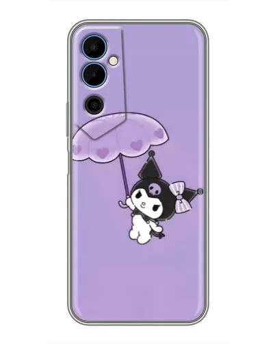 Чехол для TECNO POVA Neo 2 с картинкой «Kuromi с зонтиком»