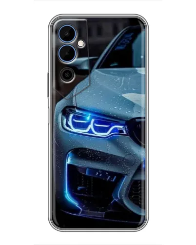 Чехол для TECNO POVA Neo 2 с картинкой «Взгляд BMW с синими фарами» Чехол для TECNO POVA Neo 2 с картинкой «Взгляд BMW с синими фарами»