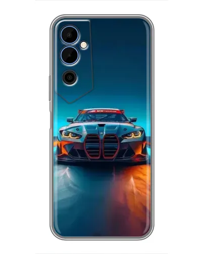 Чехол для TECNO POVA Neo 2 с картинкой «BMW — огни неона» Чехол для TECNO POVA Neo 2 с картинкой «BMW — огни неона»