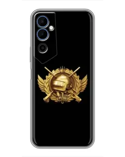 Чехол для TECNO POVA Neo 2 с картинкой «PUBG — оранжевый градиент»