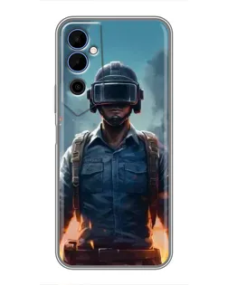 Чехол для TECNO POVA Neo 2 с картинкой «PUBG — реалистичный герой»