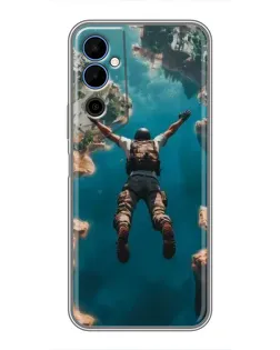 Чехол для TECNO POVA Neo 2 с картинкой «PUBG — свободное падение»
