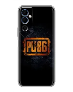 Чехол для TECNO POVA Neo 2 с картинкой «PUBG — золотой логотип»