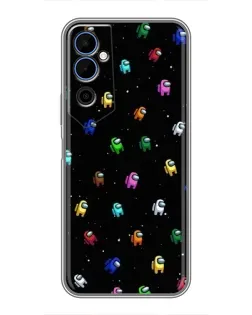 Чехол для TECNO POVA Neo 2 с картинкой «Экипаж Among Us»