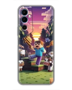 Чехол для TECNO POVA Neo 2 с картинкой «Стив на ферме» Чехол для TECNO POVA Neo 2 с картинкой «Стив на ферме»