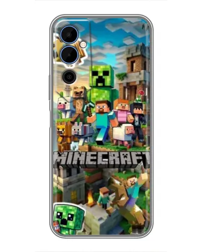 Чехол для TECNO POVA Neo 2 с картинкой «Замок Minecraft» Чехол для TECNO POVA Neo 2 с картинкой «Замок Minecraft»