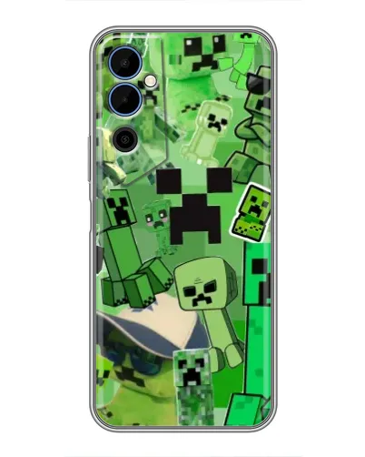 Чехол для TECNO POVA Neo 2 с картинкой «Криперы Minecraft» Чехол для TECNO POVA Neo 2 с картинкой «Криперы Minecraft»