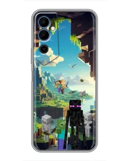 Чехол для TECNO POVA Neo 2 с картинкой «Эндермен в лесу» Чехол для TECNO POVA Neo 2 с картинкой «Эндермен в лесу»