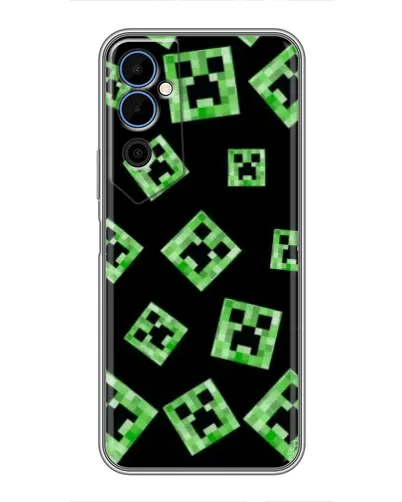 Чехол для TECNO POVA Neo 2 с картинкой «Паттерн с криперами» Чехол для TECNO POVA Neo 2 с картинкой «Паттерн с криперами»