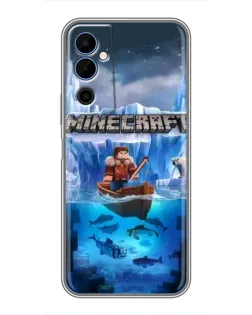 Чехол для TECNO POVA Neo 2 с картинкой «Minecraft ледяной мир» Чехол для TECNO POVA Neo 2 с картинкой «Minecraft ледяной мир»