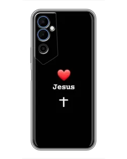 Чехол для TECNO POVA Neo 2 с картинкой «Сердце - Jesus»