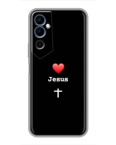 Чехол для TECNO POVA Neo 2 с картинкой «Сердце - Jesus» Чехол для TECNO POVA Neo 2 с картинкой «Сердце - Jesus»