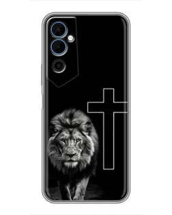 Чехол для TECNO POVA Neo 2 с картинкой «Лев и Крест»