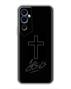 Чехол для TECNO POVA Neo 2 с картинкой «Графический крест Jesus» Чехол для TECNO POVA Neo 2 с картинкой «Графический крест Jesus»
