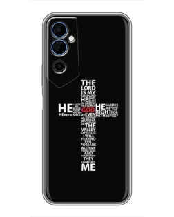 Чехол для TECNO POVA Neo 2 с картинкой «Текстовый крест» Чехол для TECNO POVA Neo 2 с картинкой «Текстовый крест»