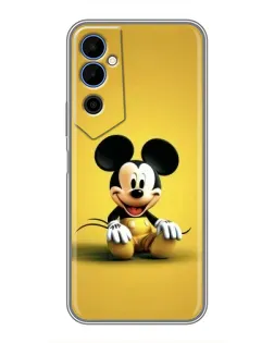 Чехол для TECNO POVA Neo 2 с картинкой «Микки на желтом»