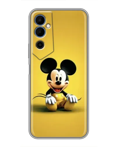 Чехол для TECNO POVA Neo 2 с картинкой «Микки на желтом»